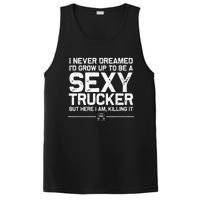 Funny Truck Driver Design For Trucker Women Trucking Lover PosiCharge Competitor Tank