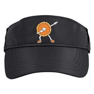 Funny Thanksgiving Dabbing Pumpkin Pie Adult Drive Performance Visor