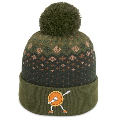 Funny Thanksgiving Dabbing Pumpkin Pie The Baniff Cuffed Pom Beanie