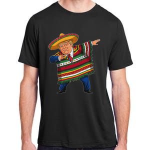 Funny Trump Dabbing Mexican Poncho Cinco De Mayo Adult ChromaSoft Performance T-Shirt