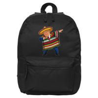 Funny Trump Dabbing Mexican Poncho Cinco De Mayo 16 in Basic Backpack