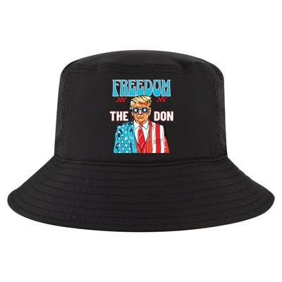 Freedom The Don 4th Of July Patriotic American Flag Trump Cool Comfort Performance Bucket Hat