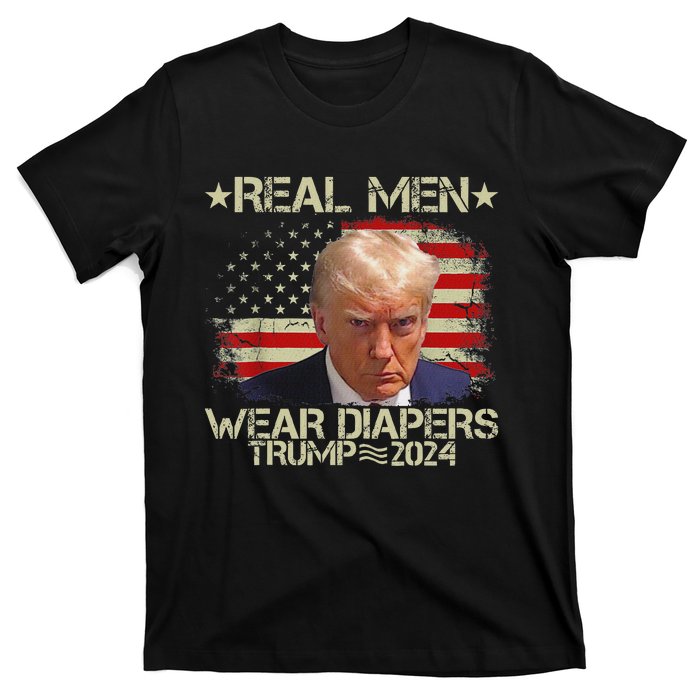 Funny Trump Diapers 2024 Hilarious Political Humor T-Shirt