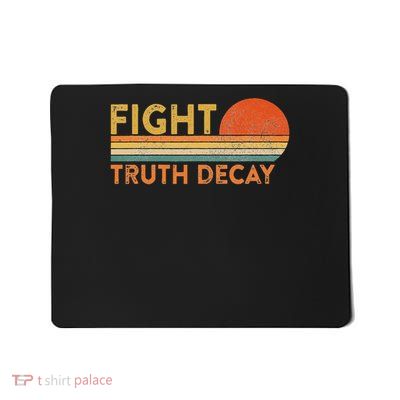 Fight Truth Decay Facts Matter Anti Conspiracy Theory Mousepad