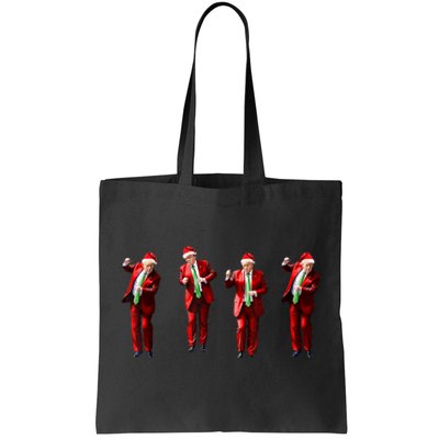 Funny Trump Dance Santa Claus Christmas Xmas Pajamas Holiday Tote Bag