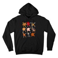 Funny Thanksgiving Dabbing Turkey Rex Pilgrim Dance Hoodie