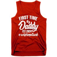 First Time Daddy Est. 2024 Wish Me Luck Tank Top