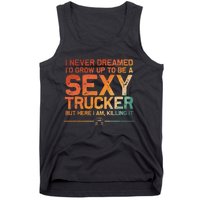 Funny Truck Driver Design For Trucker Trucking Lover Tank Top