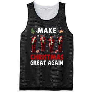 Funny Trump Dance Santa Claus Make Christmas Great Again Mesh Reversible Basketball Jersey Tank