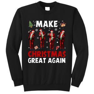 Funny Trump Dance Santa Claus Make Christmas Great Again Tall Sweatshirt