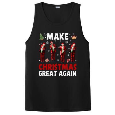 Funny Trump Dance Santa Claus Make Christmas Great Again PosiCharge Competitor Tank