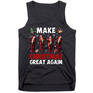 Funny Trump Dance Santa Claus Make Christmas Great Again Tank Top