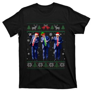 Funny Trump Dance Xmas President 47 Usa Christmas Ugly T-Shirt