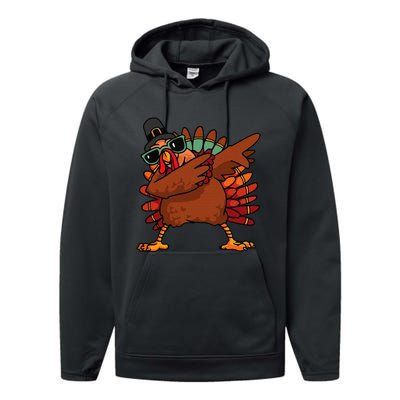 Funny Thanksgiving Day Pilgrim Dab Dance Performance Fleece Hoodie