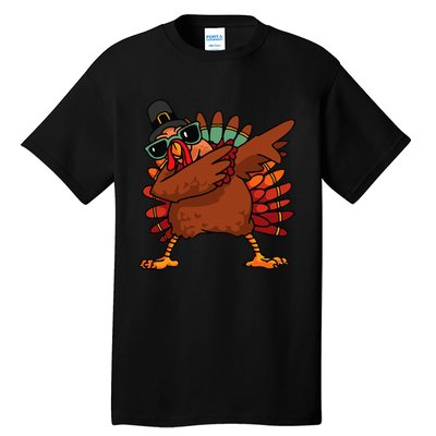 Funny Thanksgiving Day Pilgrim Dab Dance Tall T-Shirt