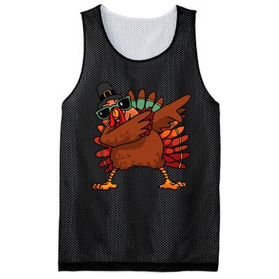 Funny Thanksgiving Day Pilgrim Dab Dance Mesh Reversible Basketball Jersey Tank