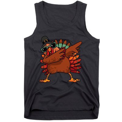 Funny Thanksgiving Day Pilgrim Dab Dance Tank Top