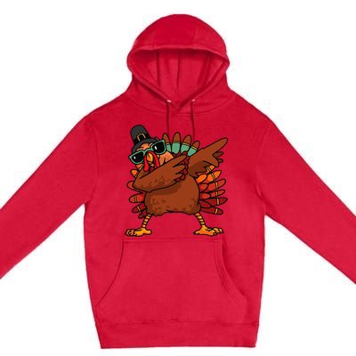 Funny Thanksgiving Day Pilgrim Dab Dance Premium Pullover Hoodie