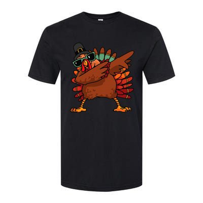 Funny Thanksgiving Day Pilgrim Dab Dance Softstyle CVC T-Shirt