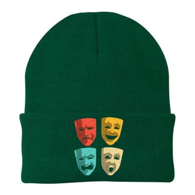 Funny Theater DesignTheatre Masks Broadway Drama Knit Cap Winter Beanie