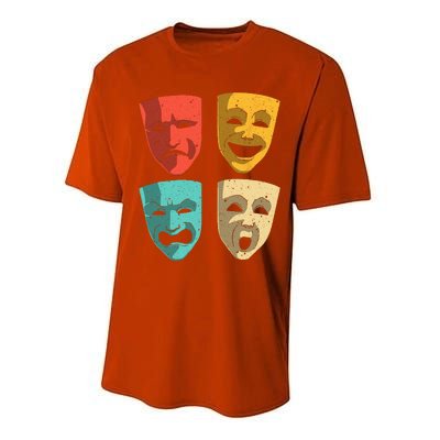 Funny Theater DesignTheatre Masks Broadway Drama Performance Sprint T-Shirt