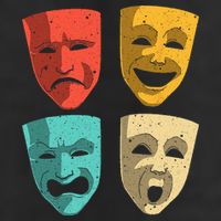 Funny Theater DesignTheatre Masks Broadway Drama Cool Comfort Performance Bucket Hat