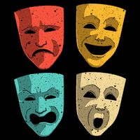 Funny Theater DesignTheatre Masks Broadway Drama Impact Tech Backpack