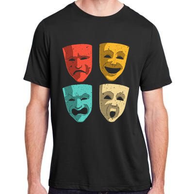 Funny Theater DesignTheatre Masks Broadway Drama Adult ChromaSoft Performance T-Shirt