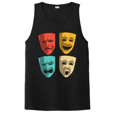 Funny Theater DesignTheatre Masks Broadway Drama PosiCharge Competitor Tank