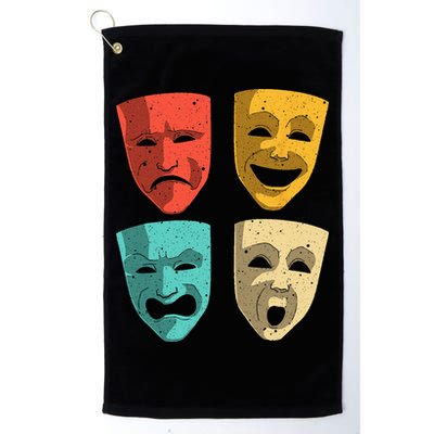 Funny Theater DesignTheatre Masks Broadway Drama Golf Towel
