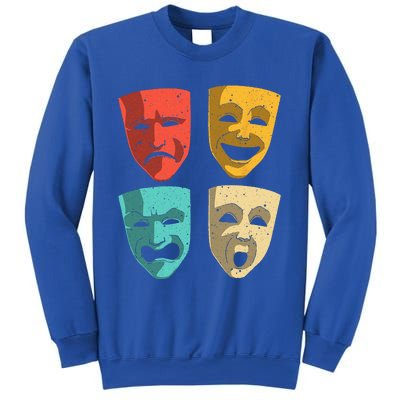 Funny Theater DesignTheatre Masks Broadway Drama Sweatshirt