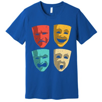 Funny Theater DesignTheatre Masks Broadway Drama Premium T-Shirt