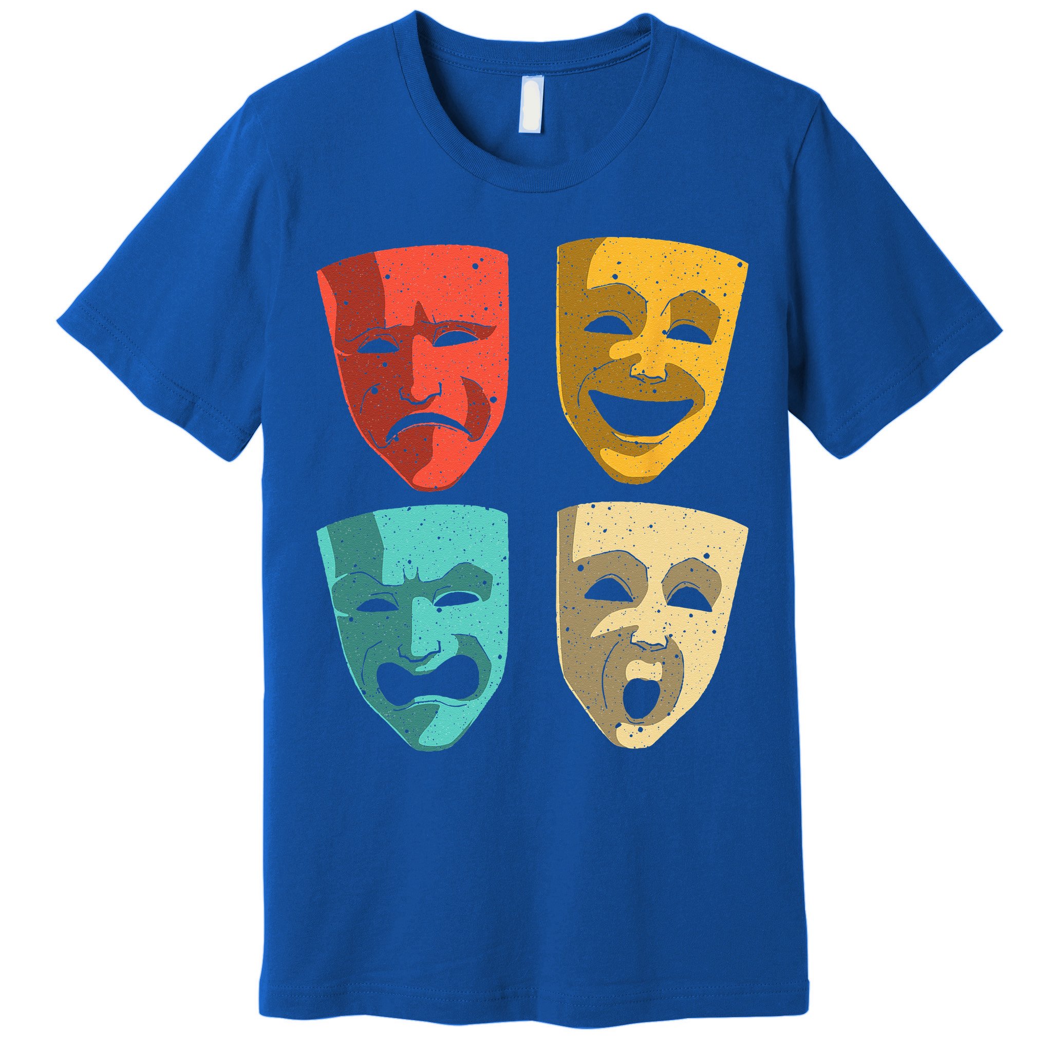 Funny Theater DesignTheatre Masks Broadway Drama Premium T-Shirt