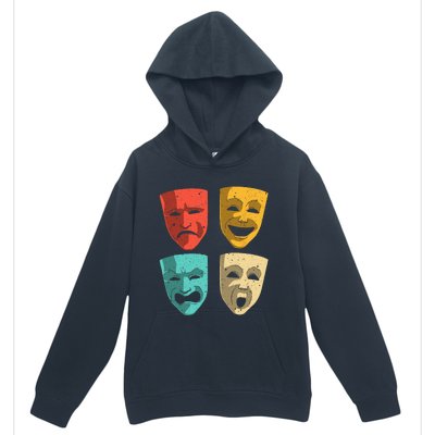 Funny Theater DesignTheatre Masks Broadway Drama Urban Pullover Hoodie