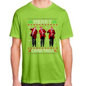 Funny Trump Dance Merry Christmas Ugly Xmas Sweater Pajamas Adult ChromaSoft Performance T-Shirt