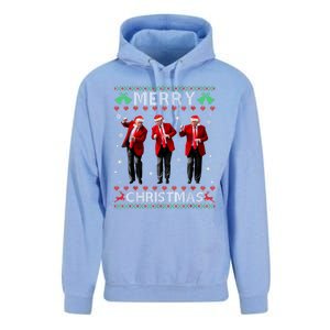 Funny Trump Dance Merry Christmas Ugly Xmas Sweater Pajamas Unisex Surf Hoodie