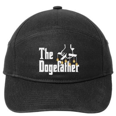 Funny The Dogefather Dogecoin To The Moon Crypto Currency 7-Panel Snapback Hat