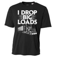 Funny Trucker Design For Semi Truck Driver Lover Cooling Performance Crew T-Shirt