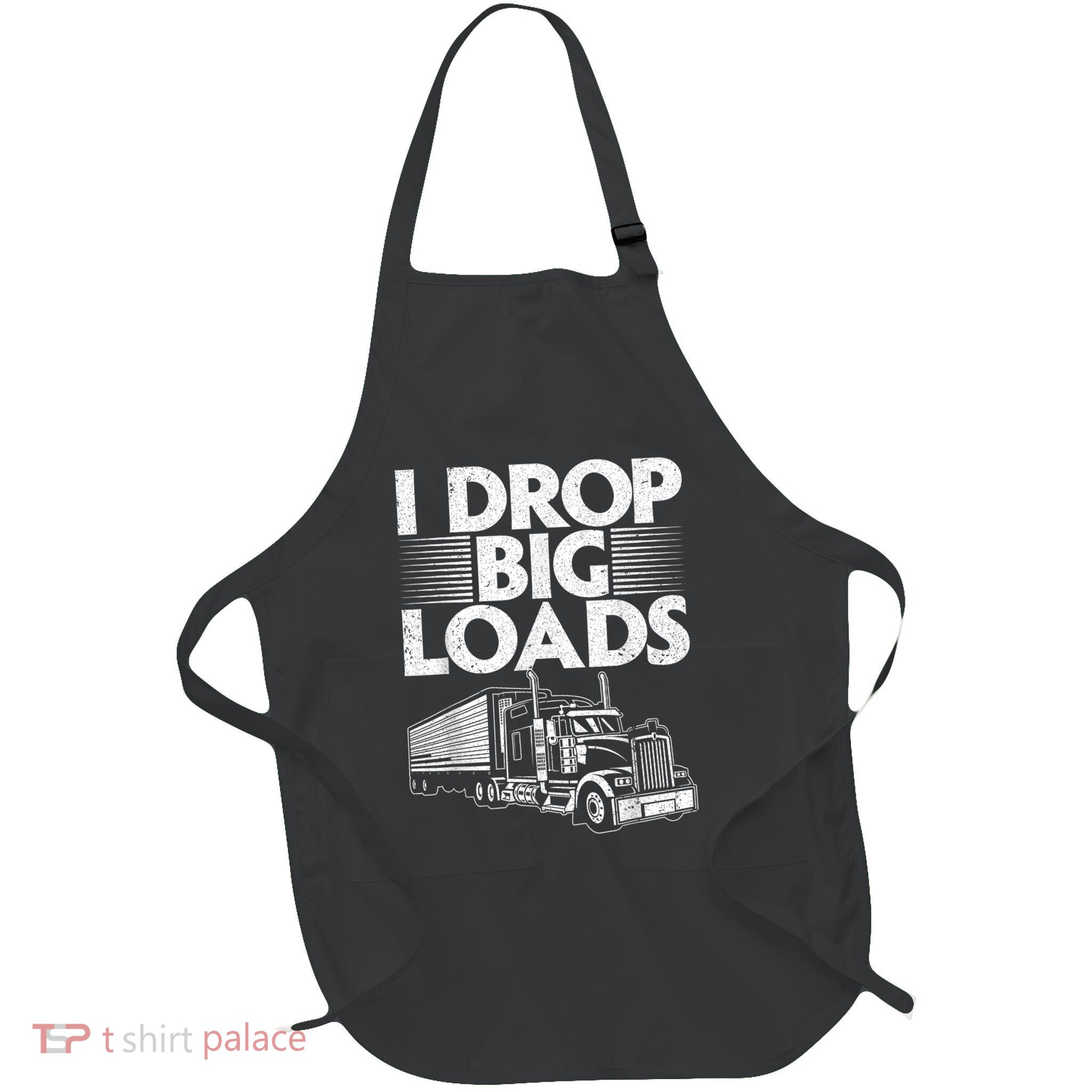 Funny Trucker Design For Semi Truck Driver Lover Apron