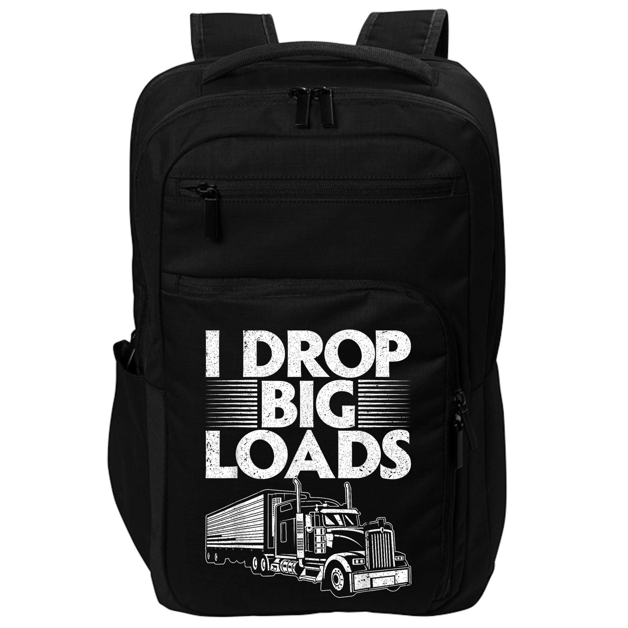 Funny Trucker Design For Semi Truck Driver Lover Impact Tech Backpack
