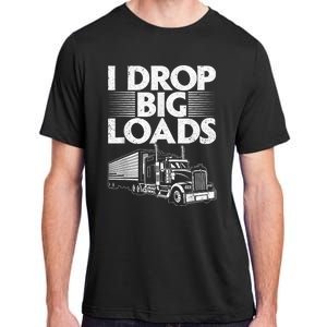 Funny Trucker Design For Semi Truck Driver Lover Adult ChromaSoft Performance T-Shirt