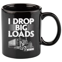Funny Trucker Design For Semi Truck Driver Lover 11oz C Handle Ceramic Mug