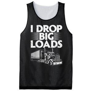 Funny Trucker Design For Semi Truck Driver Lover Mesh Reversible Basketball Jersey Tank