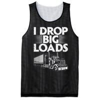 Funny Trucker Design For Semi Truck Driver Lover Mesh Reversible Basketball Jersey Tank