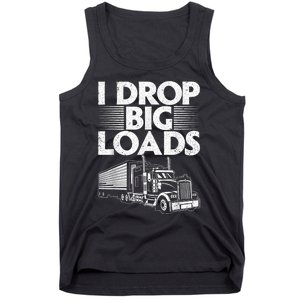 Funny Trucker Design For Semi Truck Driver Lover Tank Top