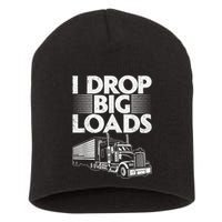 Funny Trucker Design For Semi Truck Driver Lover Short Acrylic Beanie