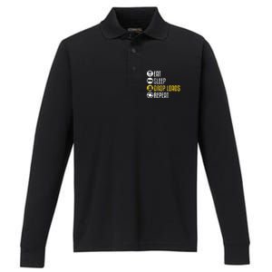 Funny Truck Driver Joke Performance Long Sleeve Polo