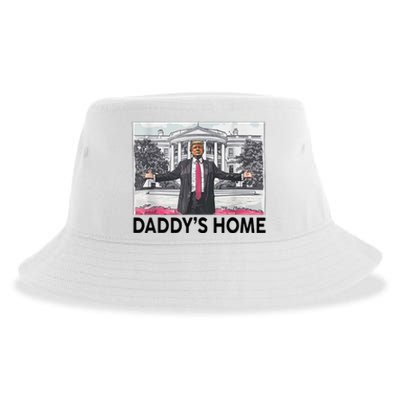 Funny Trump Daddys Home Trump 2024 Sustainable Bucket Hat