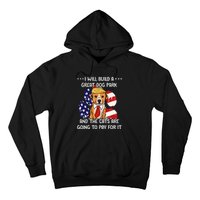 Funny Trump Dog T Build A Great Dog Park Political Hoodie