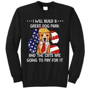 Funny Trump Dog T Build A Great Dog Park Political Sweatshirt